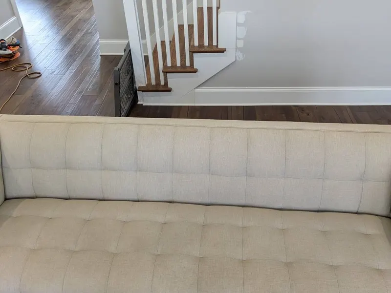 Freshly cleaned carpet on a real LocalPro job, photographed by our crew